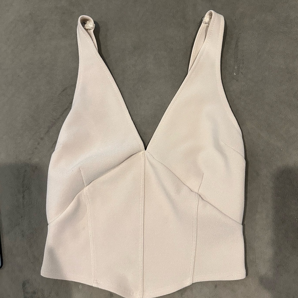 Abercrombie cream corset like top